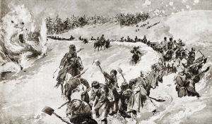 Начало Карпатской битвы на Восточном фронте Первой мировой войны