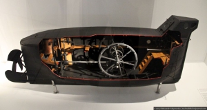 Испытание первой подводной лодки «Морской ныряльщик»