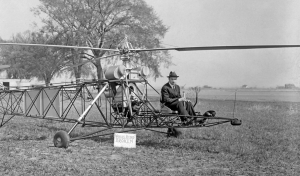 В США изобретатель Игорь Сикорский подал патентную заявку на вариант одновинтового вертолёта с небольшим рулевым винтом[