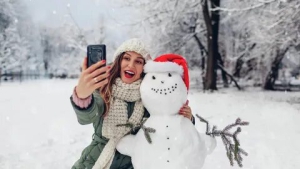 День фотосессии со снеговиком