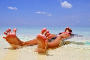 День беззаботного отдыха на пляже